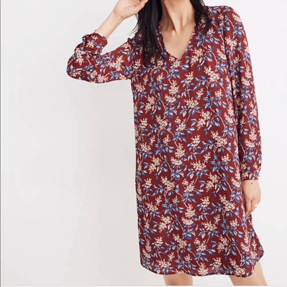 ‎Madewell button back floral dress